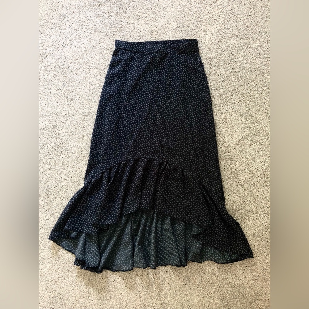 H&M Blue Flounced Skirt